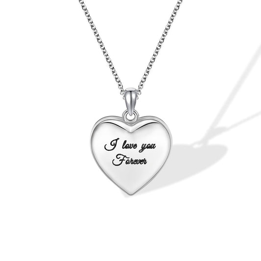 Personalized Tree of Life Locket Necklace, Brass/Sterling Silver 925 Heart Photo Locket Necklace, Engraved Necklace, Gift for Wife/Mother/Grandma