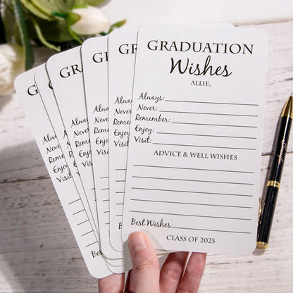 Graduation Wishes Cards, Set of 15pcs, Advice Cards for Graduation Parties, Graduation Party Decorations, Graduation Gifts, Gifts for Graduates