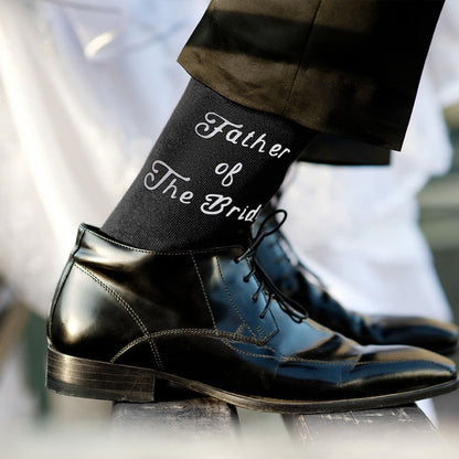 Custom Father of the Bride Socks with Wedding Date, Special Socks for a Special Walk, Gifts for Father of the Bride/Father in Law, Socks for Men