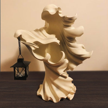 Realistic Ghost-Looking Light, Ghost Lamp, Witch Light, Resin Lamp, Resin Sculpture, Halloween Decoration, Halloween Gift, Gift for Friends/Family