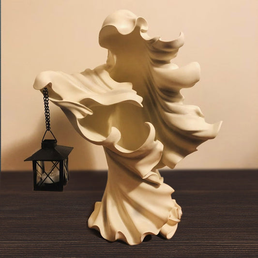 Realistic Ghost-Looking Light, Ghost Lamp, Witch Light, Resin Lamp, Resin Sculpture, Halloween Decoration, Halloween Gift, Gift for Friends/Family