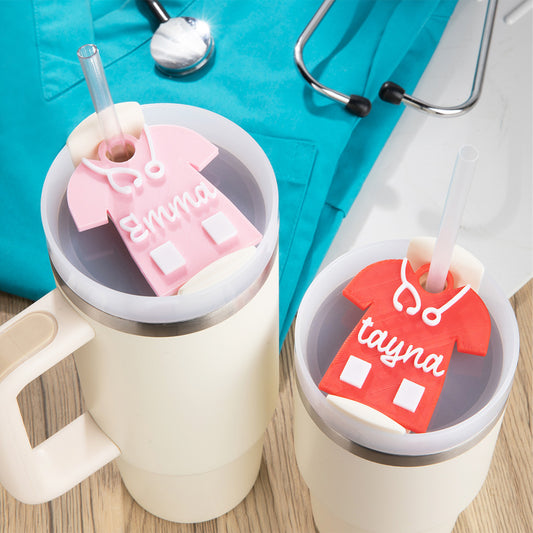 Personalized Name Medical Field Tumbler Topper, Custom Nurse Topper for 30oz/40oz Tumbler, Tumbler Name Plate, Gift for Nurse/Doctor/Medical Student
