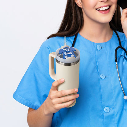 Personalized Name Medical Field Tumbler Topper, Custom Nurse Topper for 30oz/40oz Tumbler, Tumbler Name Plate, Gift for Nurse/Doctor/Medical Student