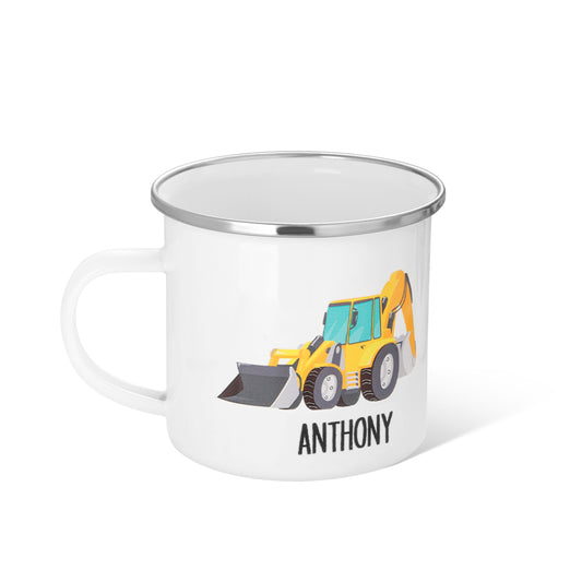 Custom Cartoon Kid's Mug, 11oz Hot Cocoa Coffee Enamel Mug, Shatterproof Mug with Handle, Children's Party Favors, Birthday/Christmas Gift for Kids