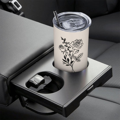 Custom Name Birth Flower Tumbler, Stainless Steel 20oz Birth Flower Travel Mug with Straw, Birthday/Mother's Day Gift for Family/Friends/Bridesmaids