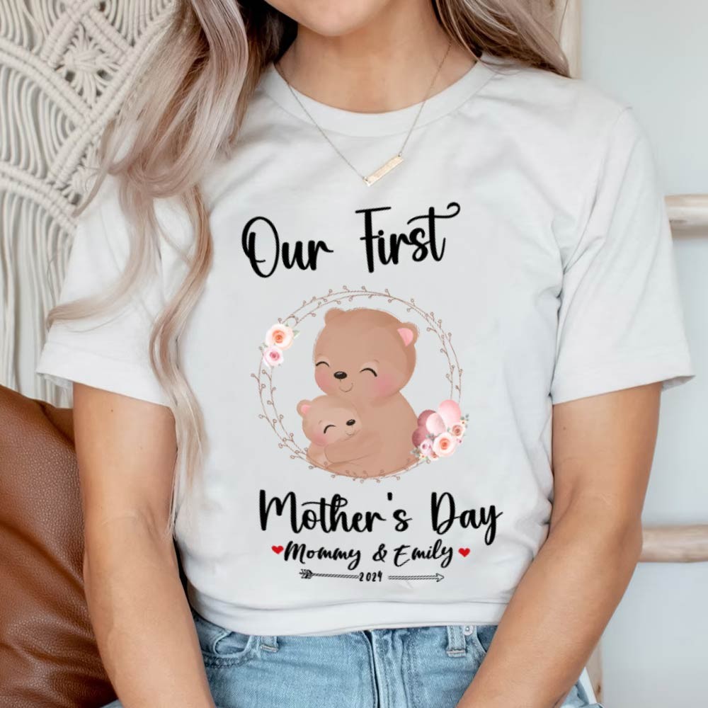 Our First Mother's Day Mom and Baby Set/Matching Shirt, Mummy and Baby Gift, Mama Baby Bears, T-shirt Bodysuit Romper Babygrow Vest Set, New Mom Gift, Mother's Day Gift