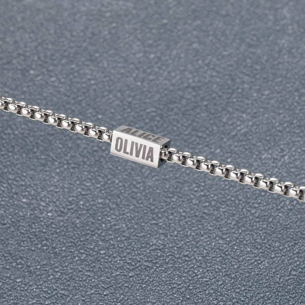 Personalized Dad Bar Bracelet with Kids Name, Custom Family Name Bracelet, Men's Jewelry, Birthday/Anniversary/Father's Day Gift for Dad/Grandpa