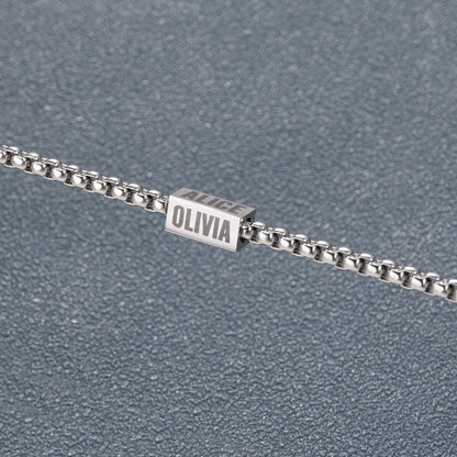 Personalized Dad Bar Bracelet with Kids Name, Custom Family Name Bracelet, Men's Jewelry, Birthday/Anniversary/Father's Day Gift for Dad/Grandpa