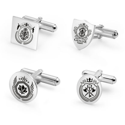 Personalized Crest Cufflinks Photo Cufflinks