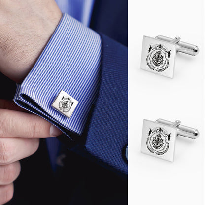 Personalized Crest Cufflinks Photo Cufflinks