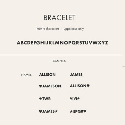 Personalized Name Bracelet with Heart/Star, Initials Curb Chain Bracelet, Birthday/Anniversary/Valentine's Day Gift for Her