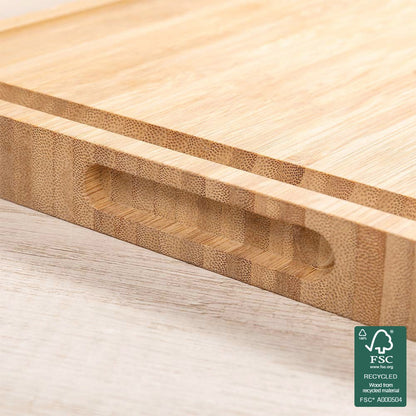 Custom Engraved Floral Bear Mama & Cubs Cutting Board, Bamboo Chopping Board, Kitchen Accessory, Birthday/Mother's Day Gift for Mom/Grandma/Family