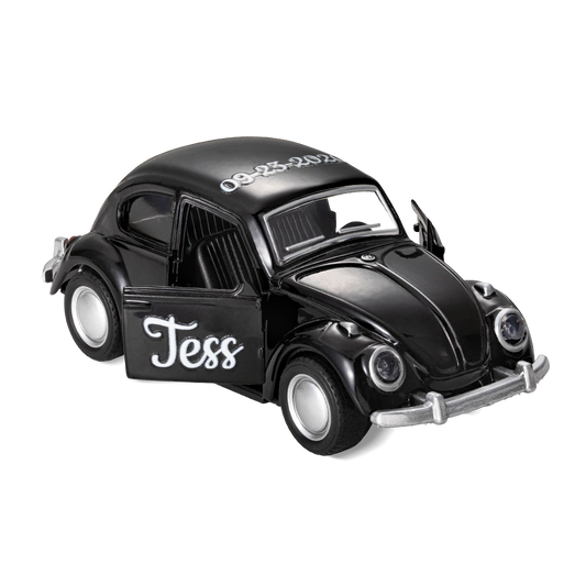 Personalized Name Mini Car Model, Mini Beetle Toy Car, Thank You Gift, Wedding Party Gift, Wedding Favors, Groomsmen Gifts, Gift for Page Boy